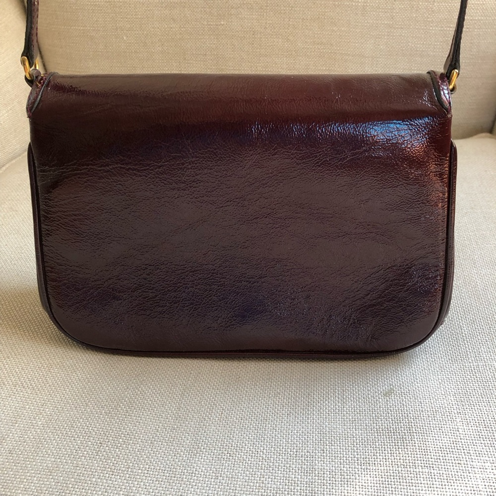 Gucci Vintage Shoulder Bag Horsebit Clutch Patent Leather - Picture 5 of 15
